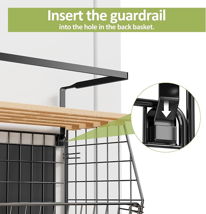 Magnetic Shelf for Fridge, Fruit Potato & Onion Storage Bin | Magnetic Storage Basket with Lid, Side of Fridge Storage, Produce Basket for Fruits Vegetables Spices, Kitchen Pantry - Image 9
