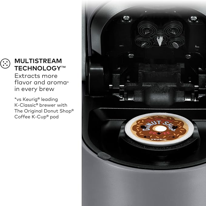 Keurig K-Supreme Single Serve K-Cup Pod Coffee Maker, MultiStream Technology, 4 Brew Sizes, 66oz Dual-Position Removable Reservoir, Gray | MultiStream Technology, 4 Brew Sizes, Dual-Position Removable Reservoir - Image 4