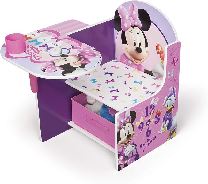 Delta Children Chair Desk With Storage Bin, Disney Minnie Mouse - Image 8