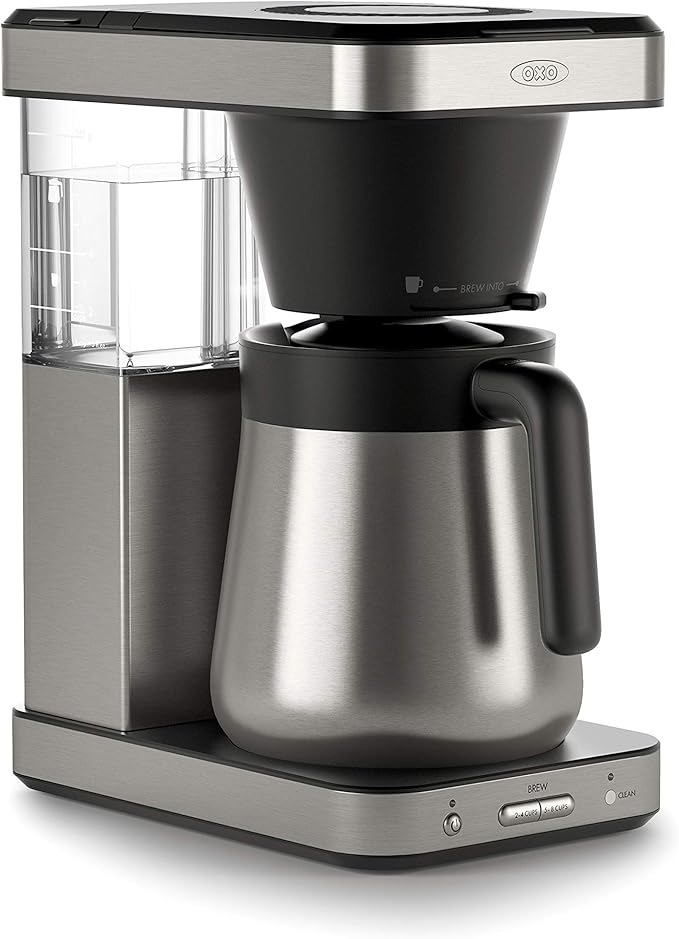 OXO Brew 8-Cup Coffee Maker - Single-Serve, Thermal Carafe, Stainless Steel | SCA Certified Home Brewer, Precise Temperature Control, Rainmaker Shower Head, Brew any amount of coffee from 10 oz to 40 oz by Unknown