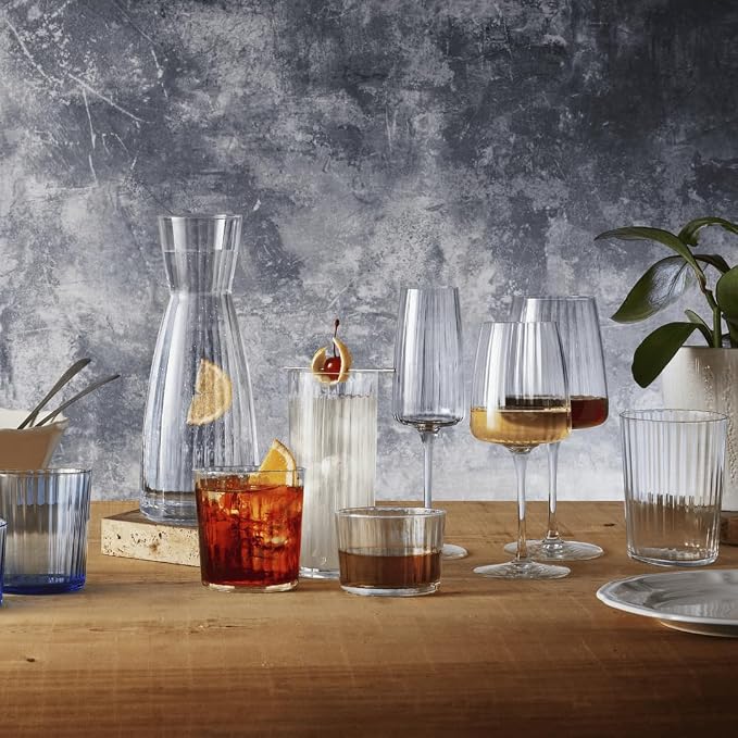 Bormioli Rocco Exclusiva Rum Tumblers, Set of 12-7.25 Oz. Ribbed Drinking Glasses with Crystal Star Glass & XLT Treatment, Made in Italy - Durable Cocktail Tumblers for Daily Use, Dishwasher Safe - Image 4