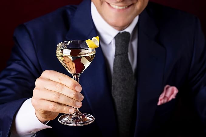 Riedel Drink Specific Glassware, Nick & Nora Cocktail Glass, 4oz, Old-Fashioned Stemmed Cocktail Glasses, Martini, Manhattan, Set of 4 - Image 2