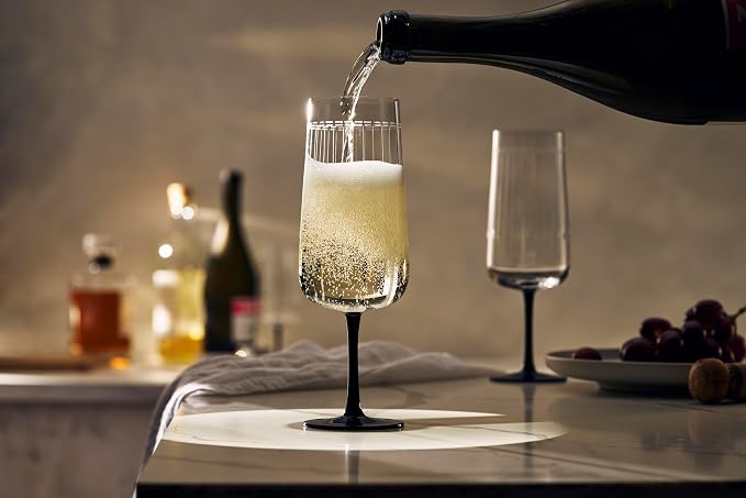 Zwiesel Glas Handmade Glamorous Crystal Glass, 11 Ounce Champagne (Set of 2), Clear - Image 6