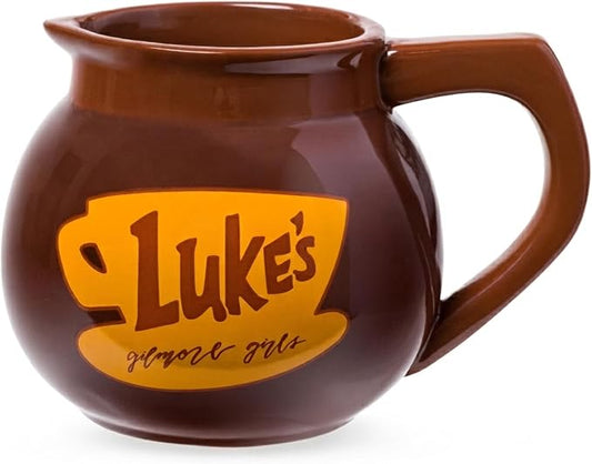 Silver Buffalo Gilmore Girls Luke's Coffee Pot, 3D Sculpted Mug, 20oz | Ceramic, 0.59 Liters by SilverBuffalo