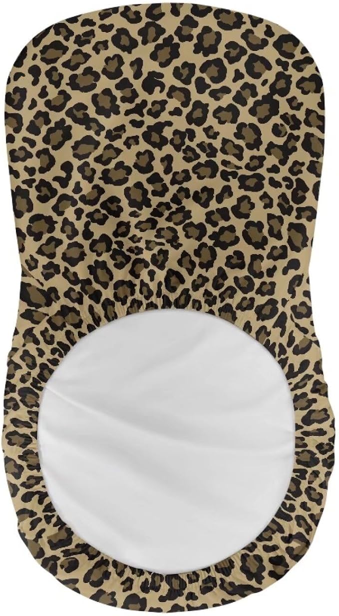 Leopard Print Bar Stools Covers, Set of 2 Height Counter Bar Stools Anti-Slip Seat Covers for Swivel Barstools Cover Adjustable Stool Chair Home Kitchen Furniture Protector - Image 5