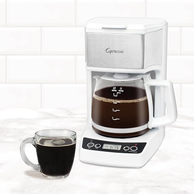 Capresso 5-Cup Mini Drip Coffee Maker, White - Image 5