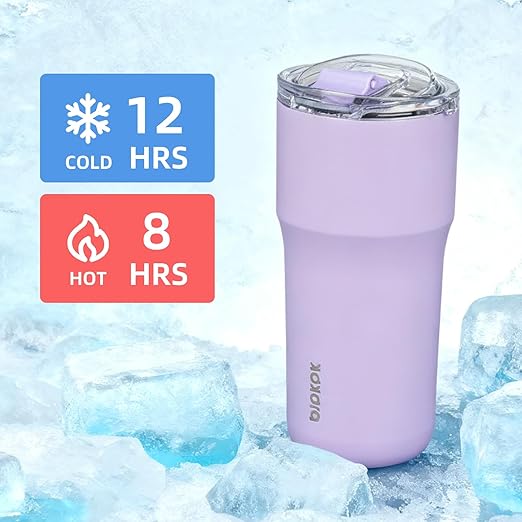 BJPKPK 20oz Spill Proof Coffee Tumbler, Insulated Stainless Steel Cup | Double Wall Vacuum, Leakproof Lid, Keeps Hot/Cold/Iced, BPA Free, Dishwasher Safe, Cupholder, Travel, Dark Green - Image 6