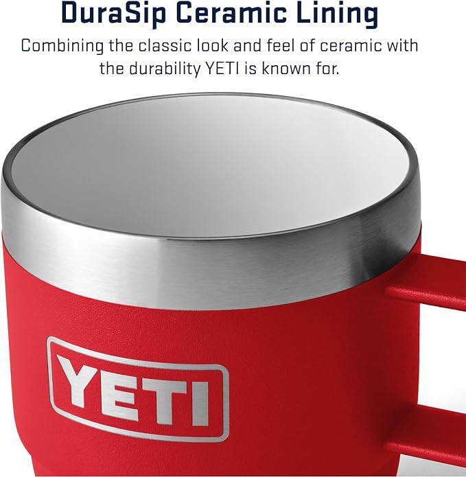 YETI Rambler 6 oz Stackable Mug, Stainless Steel, Vacuum Insulated Espresso/Coffee Mug, 2 Pack - Image 3