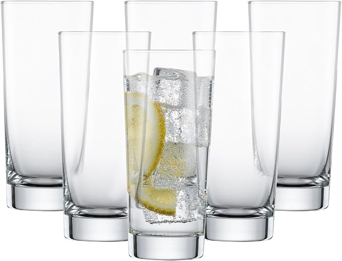 SCHOTT ZWIESEL Basic Bar Selection Long Drink Glass (Set of 6), Drinking Glass for Longdrinks, Dishwasher-Safe Tritan Crystal Glasses, Made in Germany (11 Ounce) by Unknown