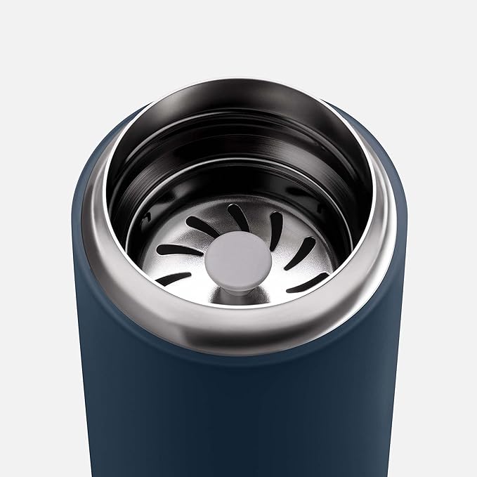 Fellow Carter Move Ceramic Lined Travel Coffee Mug 12 oz Stainless Steel | No Metallic Taste Coffee Tumbler, Leak-Proof Lid, Dishwasher Safe, Hot 12Hr Cold 24Hr, BPA-Free, Fits Cup Holders, Stone Blue - Image 2