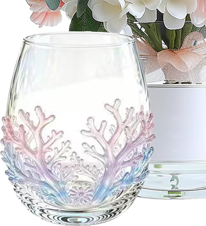 Icon Drinking Glasses 100ml – Handcrafted Stemless Wine Glassware | | Mini Decorative Juice & Cocktail Tumbler For Home Kitchen, Bar & Picnic; Cute Stemless Glass Set For Parties & Holidays by Unknown