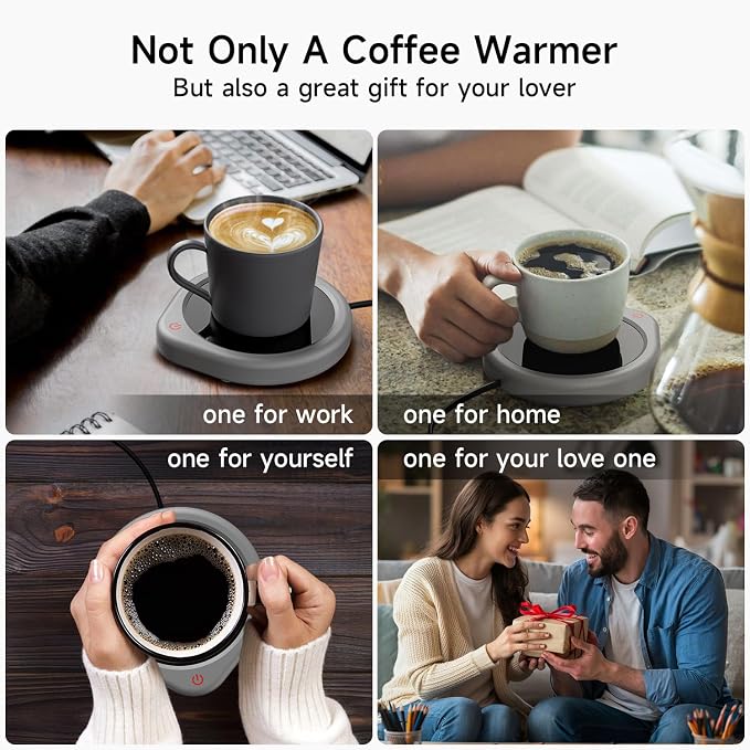 Oracer Coffee Mug Warmer, Cup Warmer for Desk with Auto Shut Off, Electric Beverage Tea Water Milk Warmer with Smart Temperature Settings, Heating Plate Candle Wax Warmer - Image 4