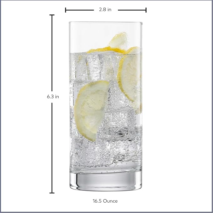 ZWIESEL GLAS Paris Iceberg Long Drink Glass 16.5 Ounce (Set of 6), Drinking Glasses for Long Drinks, Dishwasher-Safe Tritan Crystal Glasses, Made in Germany - Image 6