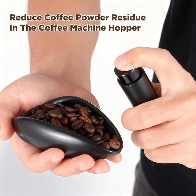 Ceramic Coffee Bean Dosing Cup + Sprayer Gift Set, Spoon Rest, Mini Coffee Spoon Holder for Tea Spoons Stirrers, Coffee Station Decor, Espresso Coffee Bar Accessories & Essentials(Not Include Spoon) - Image 3