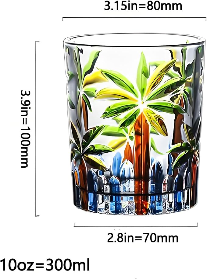 10oz Whiskey Drinking Glasses Set of 4,Crystal Wine Glasses Rock Glass Cups | Glass Whiskey Rock Tumblers for Men,Old Fashioned Glassware Sets for Cocktail Bourbon and Whisky - Image 6
