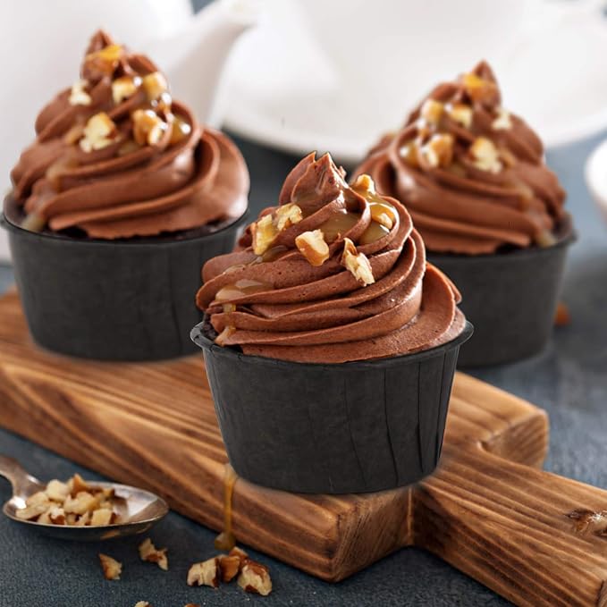EUSOAR Baking Cups, 50pcs 3.5oz Cupcake Liners, Christmas Muffin Cupcake Liners, Cupcake Wrappers, Cupcake paper, Paper Cupcake Liners Holder, Disposable Ramekins, Muffin Pan Baking Cups - Image 4