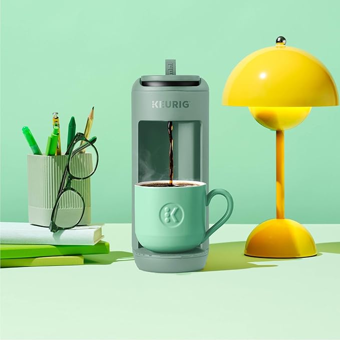 Keurig K-Mini Mate Single Serve K-Cup Pod Coffee Maker, Brews Up to 12 oz Cup, Compact Portable Coffee Machine for Small Spaces, Great for Dorms & Offices, Glamping Green - Image 10