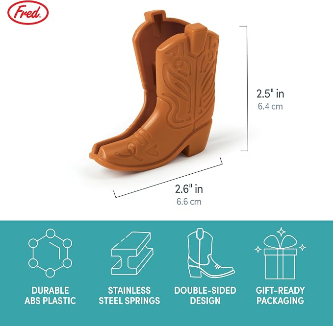 Genuine Fred CHIP KICKERS, Cowboy Boot Bag Clips, Set of 4, Western Themed, Durable Food Storage Clips, Keeps Food Fresh, Fun Kitchen Accessories - Image 2