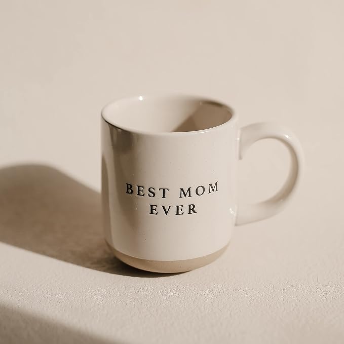 Sweet Water Decor Best Mom Ever Stoneware Coffee Mugs - 14Oz Cute Coffee Mugs for Hot and Cold Drinks - Dishwasher and Microwave Safe - Mothers Day Gift - Ideal for Tea & Espresso - Image 8