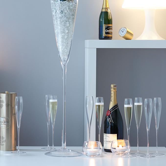 LSA WI17 Wine Grand Champagne Flute 3.5 fl oz/H12.5in Clear x 2 - Image 6