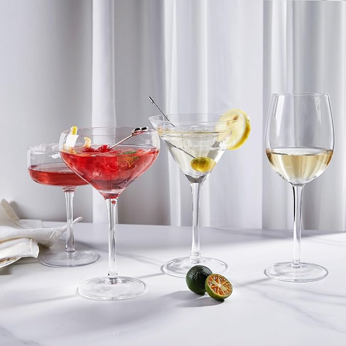 Royalrose Premium Delight 10.8 oz Martini Glasses Set of 4 (Coupe Glasses) | Cocktail Glasses for Wine, Mixed Drinks, Sparkling Water, Elegant Drinkware for Entertaining or Daily Use - Image 9