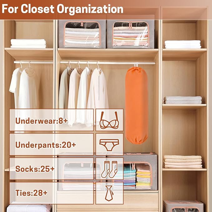SWISSELITE 2Pcs Plastic Bag Holder, Reusable Plastic Bag Organizer | Wall Mount, Large Grocery Bag Storage Dispenser, 22x9 IN - Image 5