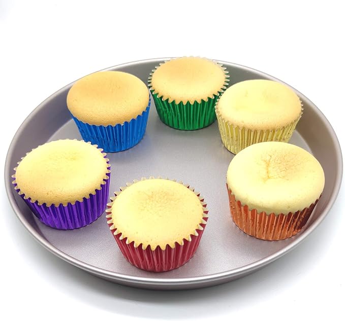 Rainbow 6 Bright Colors Standard Cupcake Liners Muffin Foil Paper Baking Cups, 120-Count - Image 5