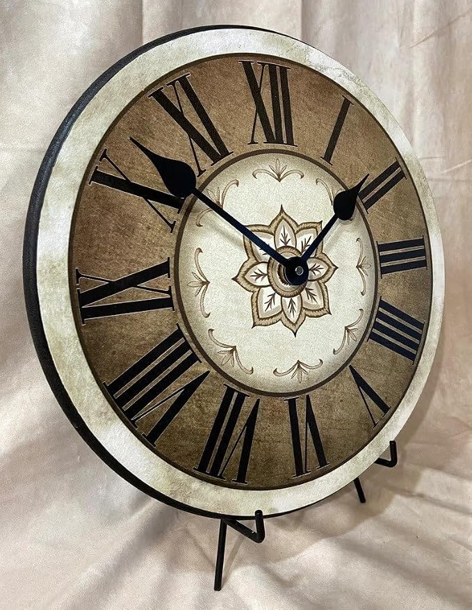 The Big Clock Store Charlotte Wall Clock | Handcrafted in USA | Silent Non-Ticking Mechanism | Beautiful Color | Rustic Decor for Living Room | Battery Operated (15-Inch) - Image 2