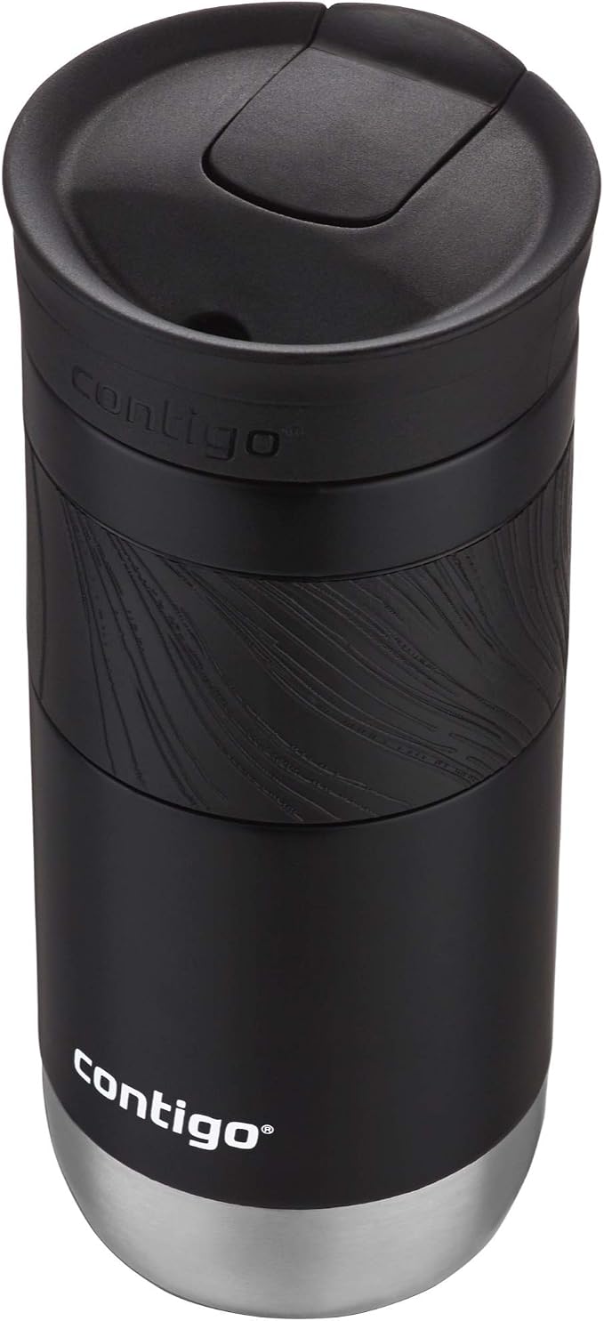 Contigo Byron Vacuum-Insulated Stainless Steel Travel Mug with Leak-Proof Lid Reusable Coffee Mug or Water Bottle BPA-Free 16oz Licorice Keeps Beverages Hot for 6 Hours or Cold for 12 Hours - Image 3