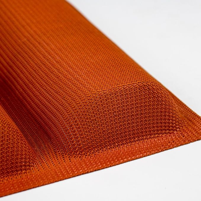 Silicone Perforated Baking Forms Sandwich Mold French Baguette Bread Pan Food Mat 5 Loaf Non-Stick Baking Liners (Orange)