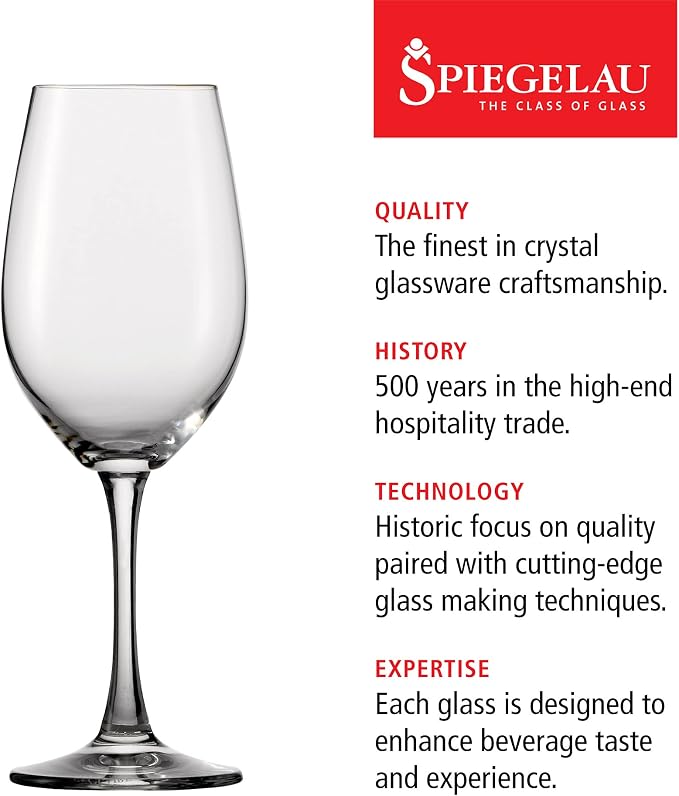 Spiegelau Wine Lovers White Wine Glasses Set of 4 – Elegant Stemmed Crystal Wine Glassware for Chardonnay, Sauvignon Blanc & Riesling – Lead-Free Crystal Glass Set - Image 2