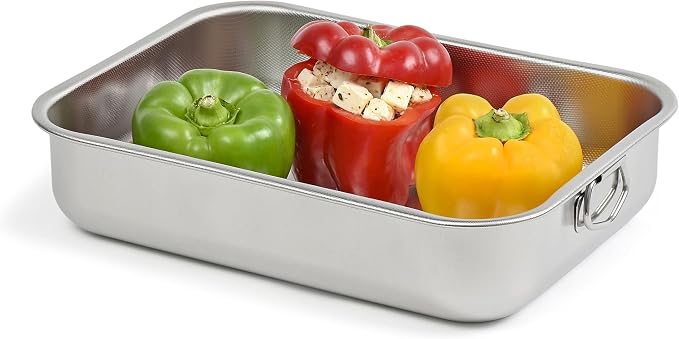 STEEL PAN - PLAT FOUR HAUT 40x28 INOX ANTI-ADH - STEEL PAN - FDS-008819 - Image 4