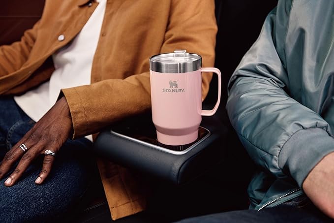 STANLEY The Everyday Suburban Mug | 30 oz | Drink Through Lid | Cup for Coffee, Tea and Drinks | Insulated Stainless Steel Coffee Mug | BPA-Free | Peach Rose Gloss - Image 5