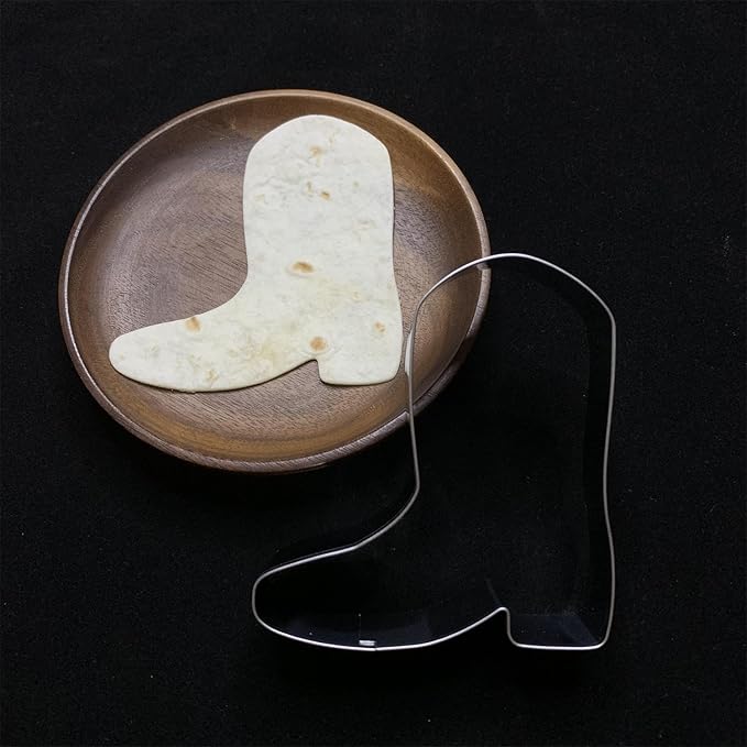 Cowboy Cowgirl Cookie Cutter Set-2 Piece-Cowboy Cowgirl Boot and Hat-Diswasher Safe-Cookie Cutters Shapes for Baby Shower Birthday Baking