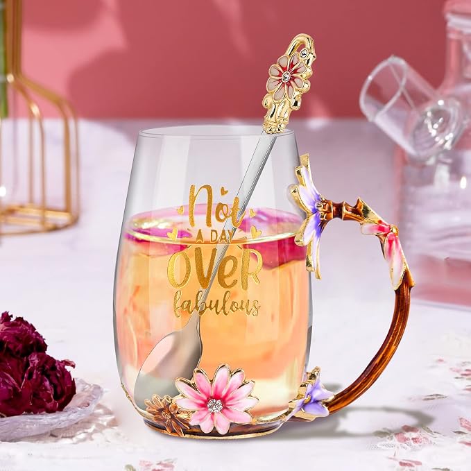 OEAGO Birthday Gifts for Women Mom Tea Cup Unique Friendship Mothers Gifts for Her from Daughter Son Ideas for Friend Female Sister Coworker - Image 3