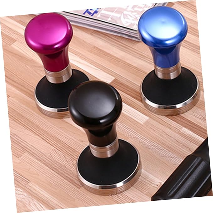 Stainless Steel Coffee Tamper Adjustable Espresso Pressing Hammer Coffee Bean Press Tool for Home Cafe Bar Use with Corrosion-resistant Construction