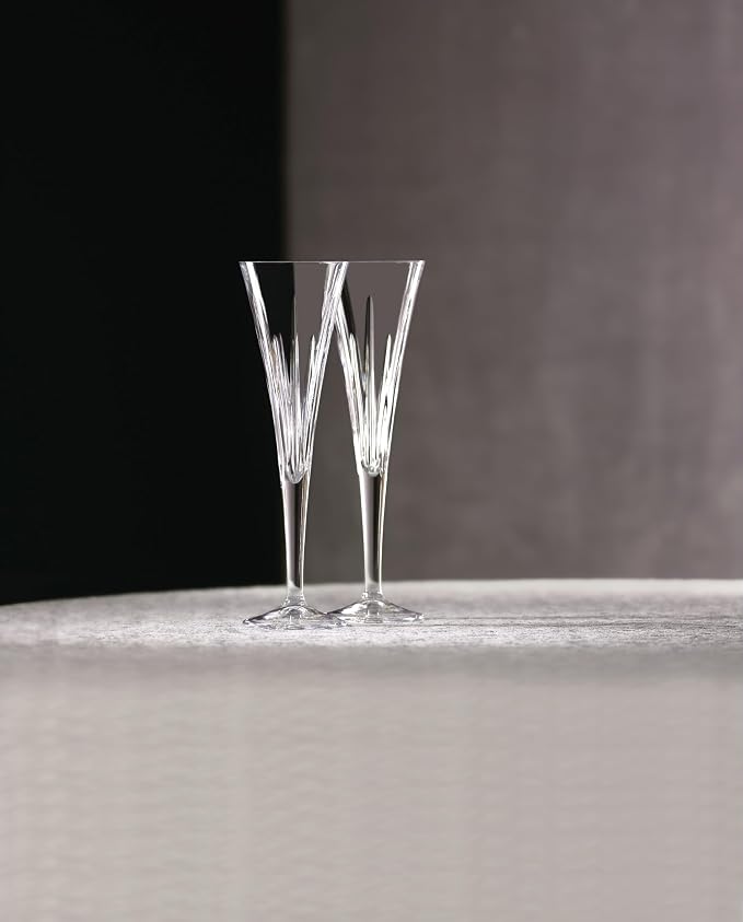 Reed & Barton Soho Crystal Flutes, Pair - Image 3
