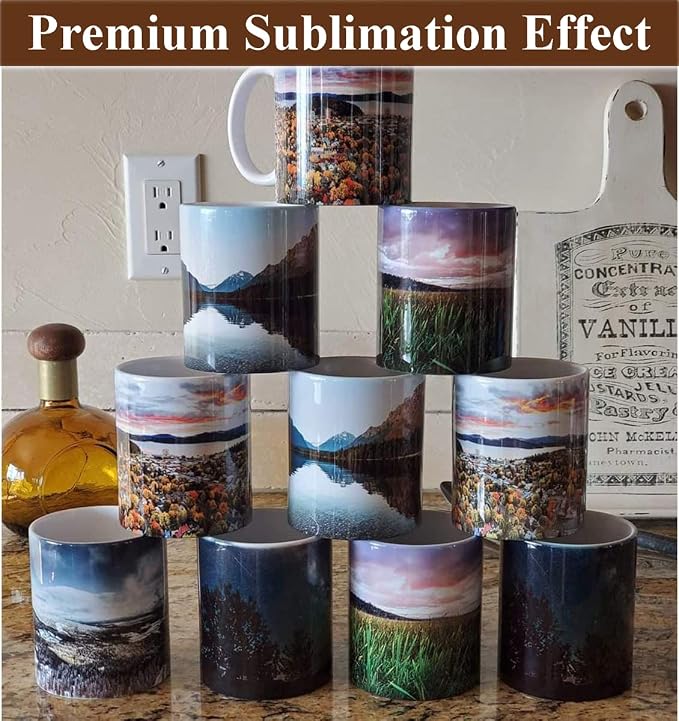 ABBSH Sublimation Coffee mugs, 15 oz White Coffee Mugs Tazas Para Sublimacion Cups With Box for Coffee, Soup, Tea, Milk, Latte, Hot Cocoa Set of 12 - Image 7