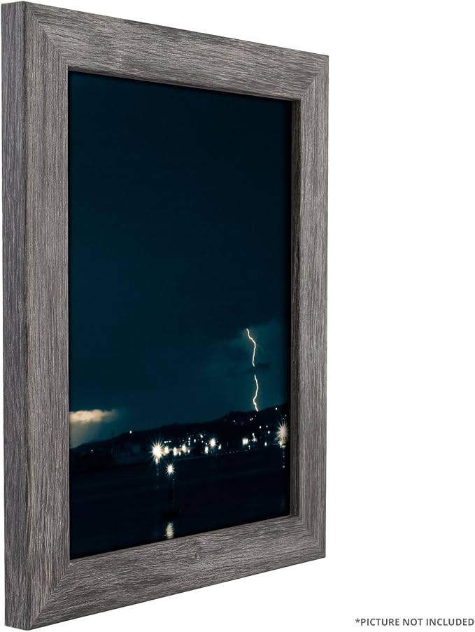 Craig Frames 10x13 Gray Picture Frame, Wall Decor for Art and Photos | Ready to hang with a protective glass front, made in the USA for a gallery display - Image 5