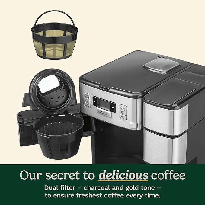 Cuisinart Coffee Maker, 2-in-1 Grinder/Brewer, Single Serve 8/10/12 oz | Grind & brew coffee machine with 12-cup glass carafe, drip-free spout, pod compatibility & 40-oz reservoir, SS-GB1 - Image 5