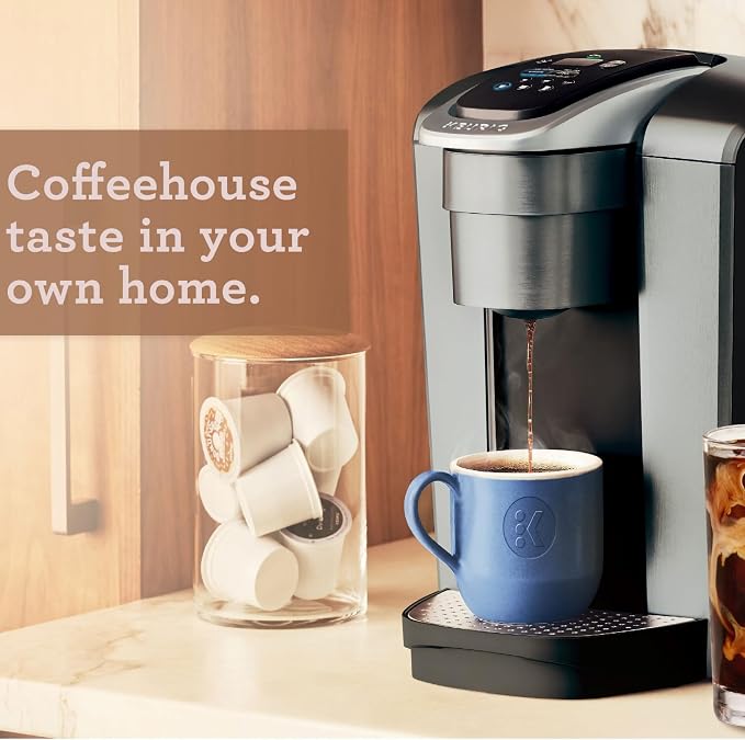 Keurig K-Elite Single Serve K-Cup Pod Coffee Maker, with Strength and Temperature Control, Iced Coffee Capability, 8 to 12oz Brew Size, Programmable, Brushed Silver - Image 12