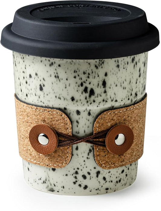 Coffee Travel Mug, Spill Proof Coffee Tumbler Coffee Cup with Lids | Spill Proof Large Tea Mug, Reusable Camping Latte Mugs, Microwave & Dishwasher Safe, Coffee Gifts for Men & Women, 13.5oz by Cormomu