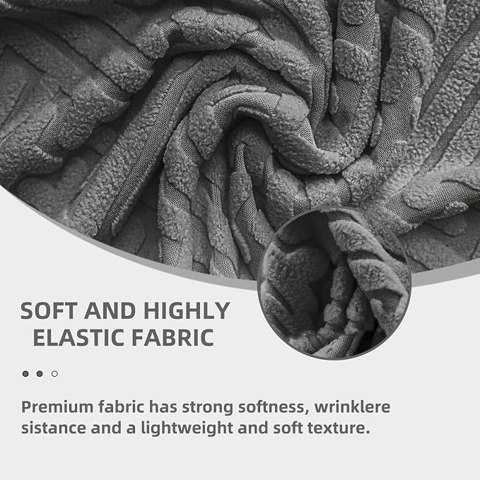 Chair Covers Set of 6,Removable Stretch Jacquard Chair Protectors,Dark Grey | Cat Scratch Resistant Chair Covers for Dining Chairs, Removable Chair Protectors for Dining Room, Kitchen, Hotel, Ceremony - Image 3