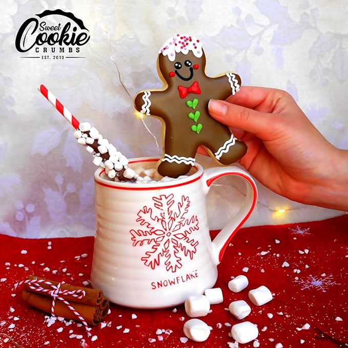 Gingerbread Man Cookie Cutter Set (Gingerbread Man 3 Piece), Premium Food-Grade Stainless Steel, Dishwasher Safe