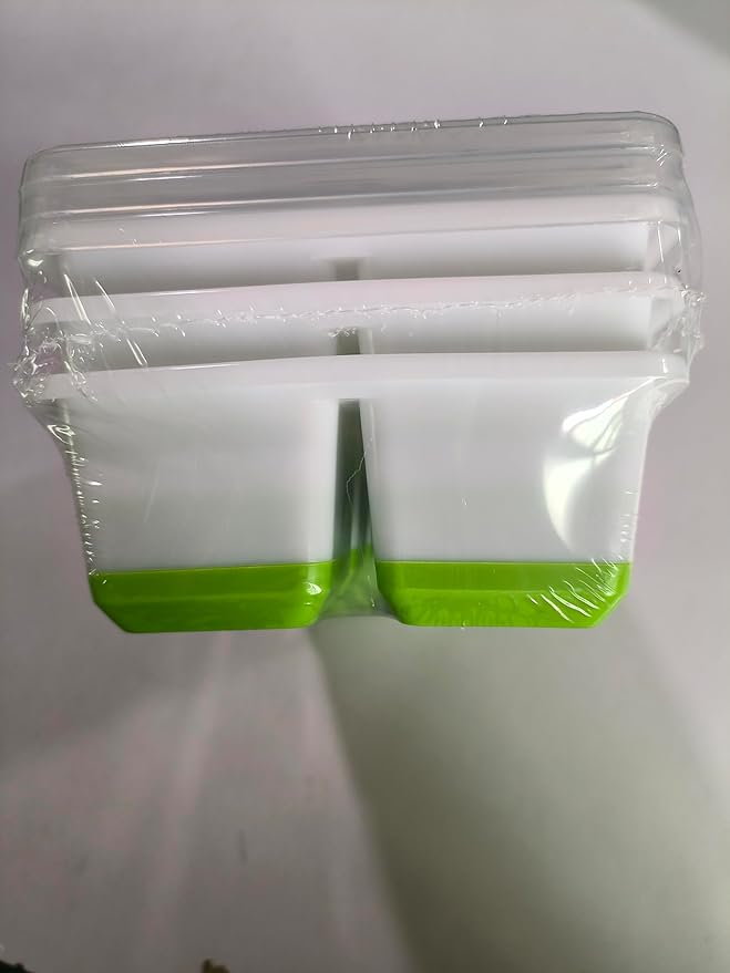 Ice Cube Tray with Lid, Alinana 3-Pack Upgraded Large Silicone Ice Cube Tray with BPA-Free Removable Lids, Easy Release Ice Mold for Cocktails, Whiskey, Juice (Green)