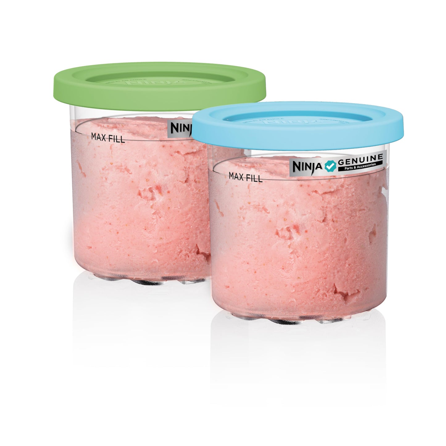 Compact Ice Cream Maker 7 Programs with 2 Pint Containers for Gelato Sorbet Milkshake Smoothie Bowls Silver