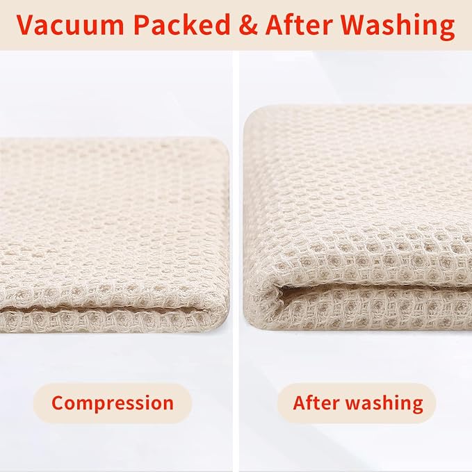 Homaxy 100% Cotton Waffle Weave Kitchen Dish Towels 18-Pack, Mixed Color | 13 x 28 Inches, Ultra Soft Absorbent Dish Towels, Quick Drying Cleaning Towels - Image 7