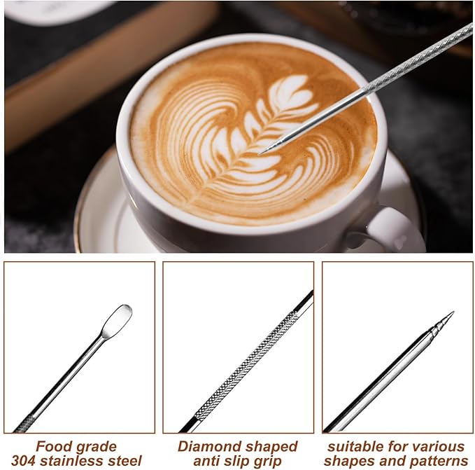 Coffee Tamper Set 24 PCS, Espresso Accessories Barista Kit,with 51mm Espresso Distributor & Tamper,wdt Tool,Frothing Pitcher,Coffee Stirrer,Tamper Mat,Espresso Tools for Espresso Coffee Machine