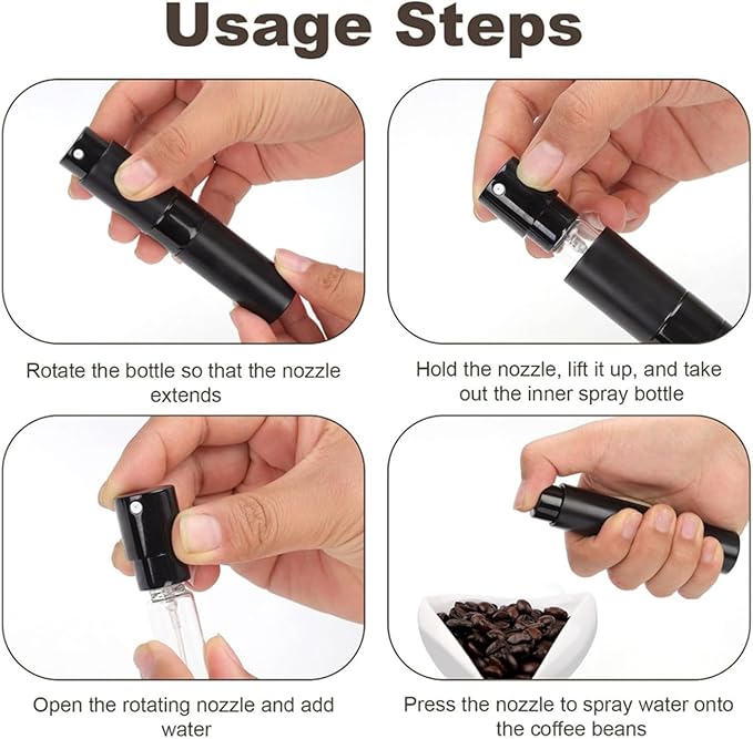 Aramox 4 Pcs Coffee Tamper Set, 58mm Barista Tools with Distribution Needle, Non Slip Silicone Base and Bean Spray Bottle for Home Coffee Making