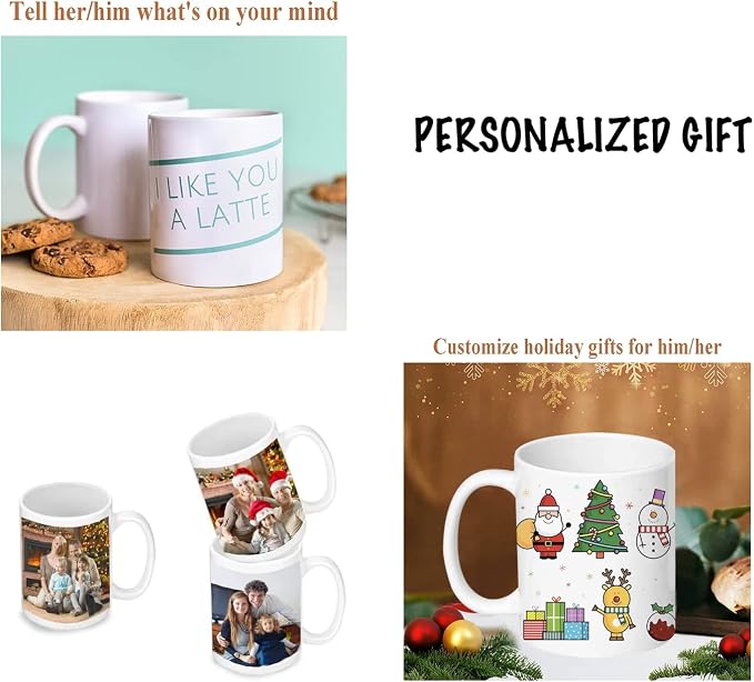 Sublimation Mugs, White Coffee Mugs 11oz Sublimation Coffee Cups AAA Coating Ceramic with Large Handle, Blanks White Mugs Set with Gift Boxes(Set of 36) - Image 5